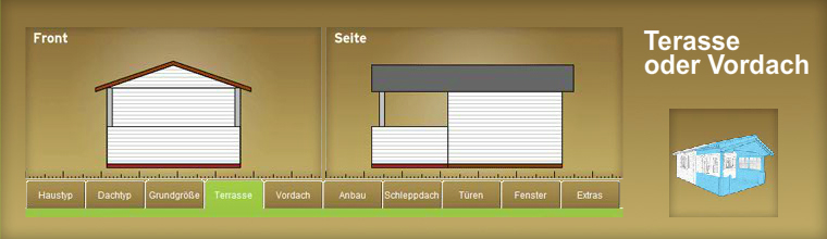 Terasse oder Vordach